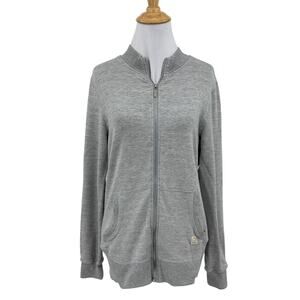 Straight Down Jacket Womens S Small Gray Full Zip Mock Poncho Pockets Golf